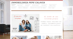 Desktop Screenshot of inmobiliariapepecalavia.com